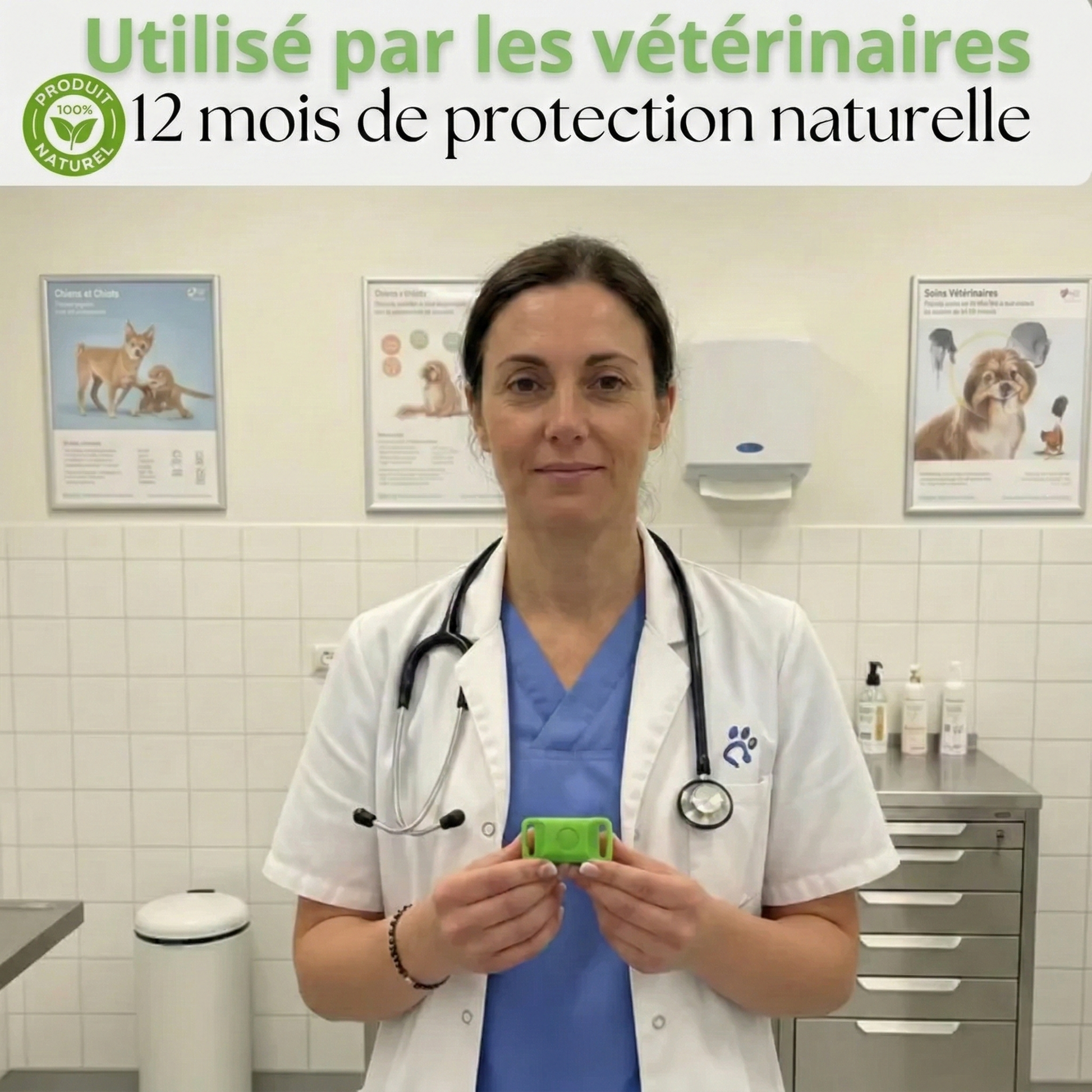 Lemuvia™ Pendentif – 12 mois de protection naturelle pour chiens